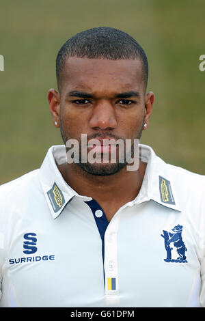 Cricket - Warwickshire CCC 2013 Photocall - Edgbaston Cricket Ground. Ricardo Gordon, Warwickshire Foto Stock