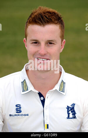 Cricket - Warwickshire CCC 2013 Photocall - Edgbaston Cricket Ground. Tom Milnes, Warwickshire Foto Stock