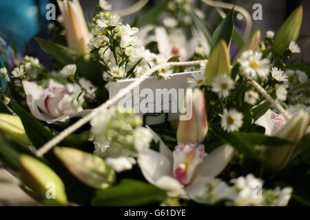 La Baronessa Thatcher morte Foto Stock