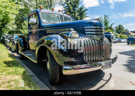 Vecchio nero vintage Chevrolet pick-up Foto Stock