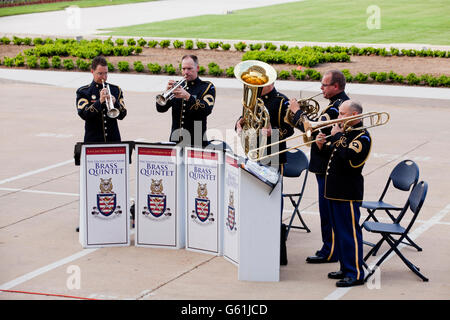 L'esercito degli Stati Uniti il quintetto di ottone - Washington DC, Stati Uniti d'America Foto Stock