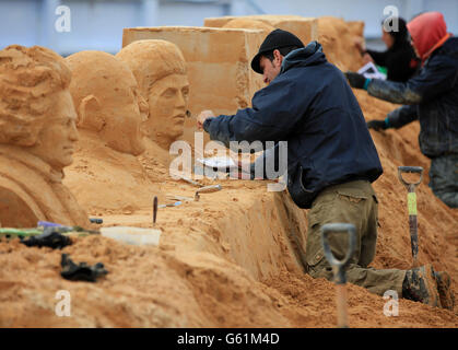 Sing-a-canzone del festival di scultura Foto Stock