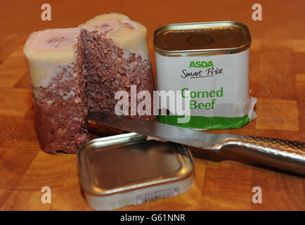 " Corned beef " ricordare dopo bute trovato Foto Stock