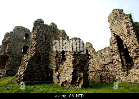 Il castello di Thirlwall Foto Stock