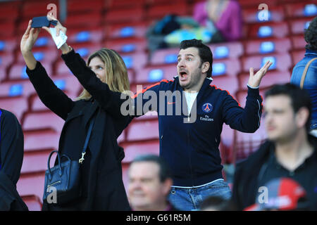 Soccer - UEFA Champions League - Quarti di Finale - Seconda tappa - Barelona v Paris Saint Germain - Nou Camp Foto Stock