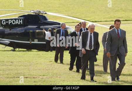 Arnold Schwarzenegger - sito NetJets Foto Stock