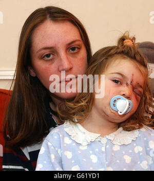 Jade Wardle dof attacco Foto Stock