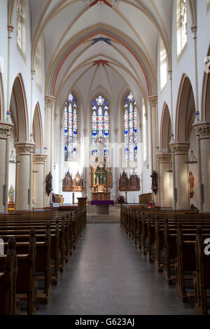 La chiesa del monastero dei francescani, Kloster San Franziskus und Antonius, il Monastero di San Francesco e di San Antonio, Dortmund Foto Stock