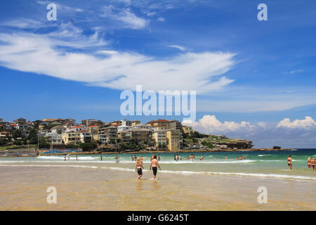 Bella vista di Bondi Beach a Sydney in Australia Foto Stock