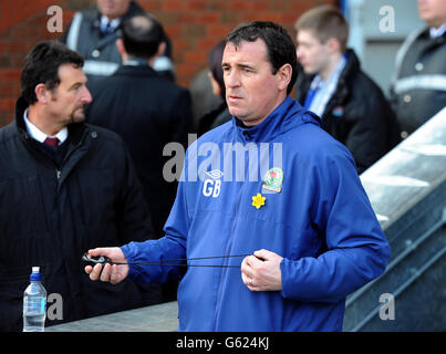 Calcio - campionato nazionale di calcio - Blackburn Rovers v Blackpool - Ewood Park. Gary Bowyer, responsabile della carriera di Blackburn Rovers Foto Stock