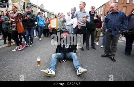 La Baronessa Thatcher funerale Foto Stock