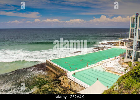 Piscina a Bondi Beach Sydney Australia Foto Stock