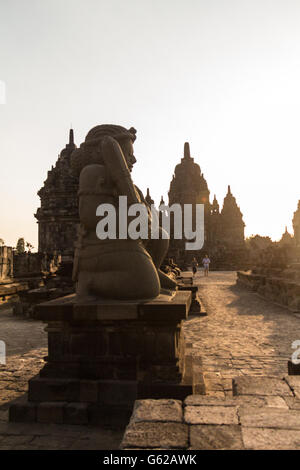 Tempio di Prambanan in Java Foto Stock