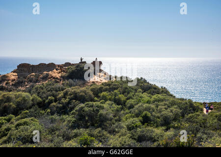 Punto di rasoio - Torrey Pines Sate Park, San Diego, CA Foto Stock