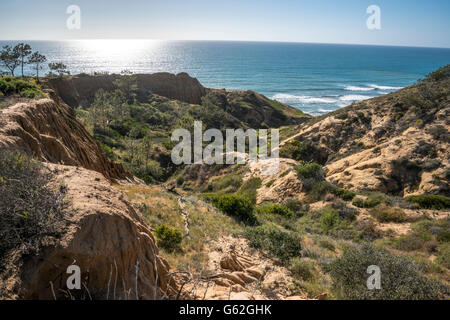 Punto di rasoio - Torrey Pines Sate Park, San Diego, CA Foto Stock