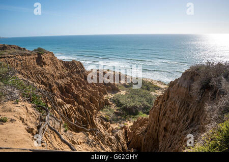 Punto di rasoio - Torrey Pines Sate Park, San Diego, CA Foto Stock