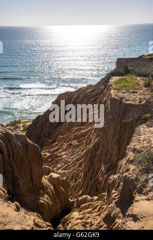 Punto di rasoio - Torrey Pines Sate Park, San Diego, CA Foto Stock