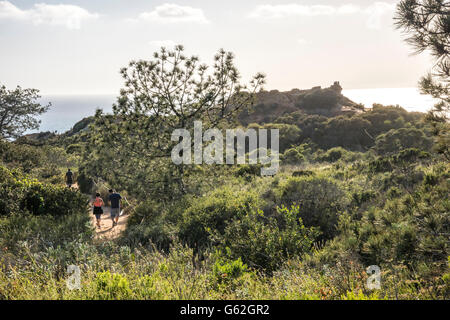 Walkers a Torrey Pines Sate Park, San Diego, CA Foto Stock