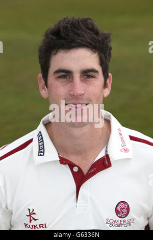 Il Craig Kieswetter del Club Cricket della Contea di Somerset è stato raffigurato durante una fotocellula al County Ground, Somerset Foto Stock