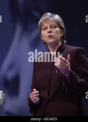 Tory Conference - Theresa Maggio Foto Stock