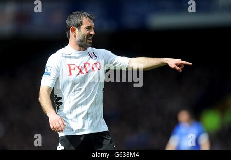 Calcio - Barclays Premier League - Everton v Fulham - Goodison Park. Giorgos Karagounis, Fulham Foto Stock