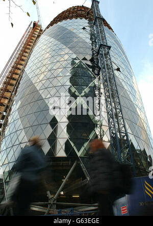 " Il Gherkin' edificio per uffici Foto Stock