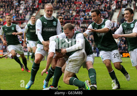 Calcio - Clydesdale Bank Premier League Scozzese - Cuore di Midlothian v Hibernian - Tynecastle Stadium Foto Stock