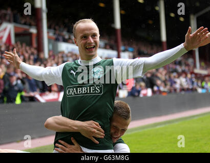 Calcio - Clydesdale Bank Premier League Scozzese - Cuore di Midlothian v Hibernian - Tynecastle Stadium Foto Stock