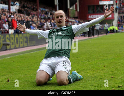 Calcio - Clydesdale Bank Premier League Scozzese - Cuore di Midlothian v Hibernian - Tynecastle Stadium Foto Stock