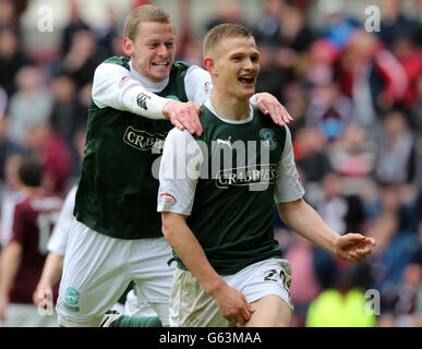 Calcio - Clydesdale Bank Premier League Scozzese - Cuore di Midlothian v Hibernian - Tynecastle Stadium Foto Stock