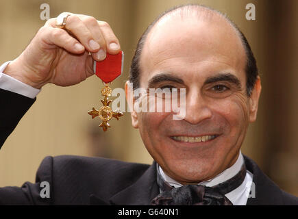 David Suchet - OBE Foto Stock
