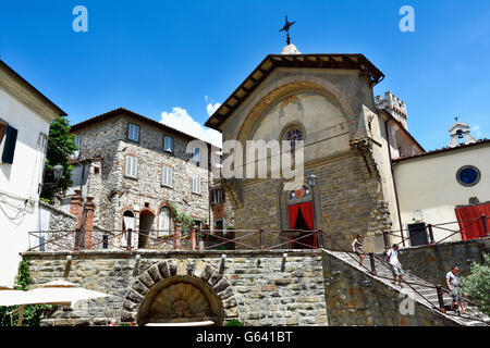 La Canonica di San Nicola. Radda in Chianti, Siena, Toscana, Italia, Europa Foto Stock