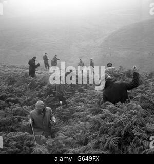 British Crime - omicidio - Saddleworth Moor - i Mori assassini - 1965 Foto Stock