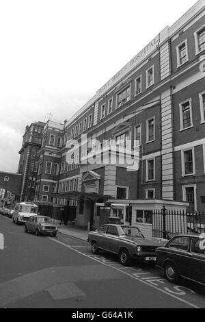 L'incidente e l'ingresso di emergenza al St Mary's Hospital di Paddington. Foto Stock