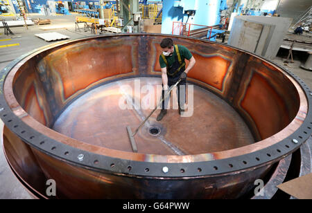 Alambicchi del whisky Foto Stock