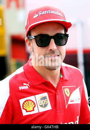 La Ferrari Fernando Alonso durante le prove al Circuit de Catalunya, Barcellona. PREMERE ASSOCIAZIONE foto. Data foto: Giovedì 9 maggio 2013. Vedi la storia di PA AUTO Spanish. Il credito fotografico deve essere: David Davies/PA Wire. Foto Stock