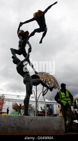 RHS Chelsea Flower Show preperations Foto Stock