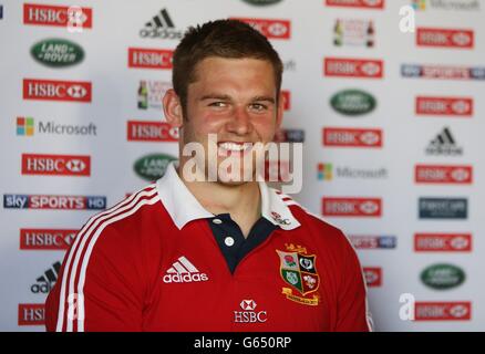 Rugby Union - formazione Lions britannica e irlandese - Carton House. DaN Lydiate durante una conferenza stampa alla Carton House, Dublino, Irlanda. Foto Stock