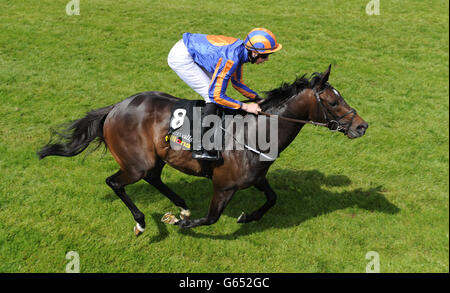 Il fantino Joseph o'Brien guida il mago alla vittoria nei Tattersalls Irlandesi 2,000 Guineas durante il Tattersalls Irish 2000 Guineas Day all'ippodromo di Curragh, nella contea di Kildare. Foto Stock