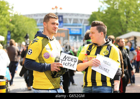 Soccer - UEFA Champions League - finale - Borussia Dortmund v Bayern Munich - Wembley Stadium Foto Stock