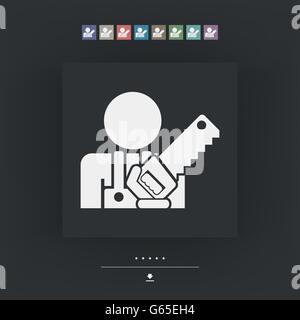 Icona di Woodman Illustrazione Vettoriale