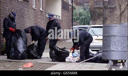 Corpi mutilati in Camden Foto Stock