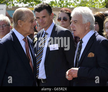 Royal visita al SS Robin Foto Stock