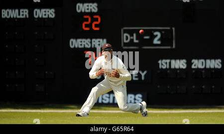 Cricket - LV= Campionati della Contea - prima Divisione - primo giorno - Surrey v Warwickshire - il campo sportivo. Il capitano del Surrey Vikram Solanki Foto Stock