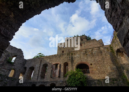 Il castello di Hohenbaden ( anche Castello Hohenbaden, antico castello ), Baden-Baden, Germania, Baden-Württemberg, Schwarzwald, Foresta Nera Foto Stock