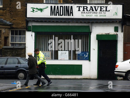 BRADFORD agente di viaggio le riprese Foto Stock