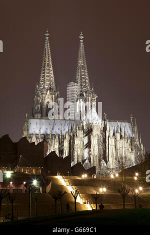 Philharmonie, concert hall, il Museo Ludwig di Colonia la cattedrale di Colonia, nella Renania, Renania settentrionale-Vestfalia, PublicGround Foto Stock