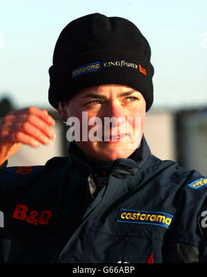 Ellen MacArthur - Jules Verne gara Foto Stock