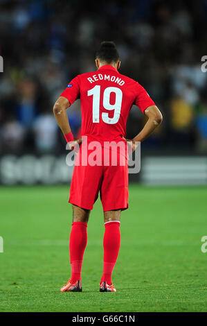Calcio - UEFA europeo Under 21 Campionato 2013 - Gruppo A - Israele / Inghilterra - Teddy Stadium. Nathan Redmond, Inghilterra Foto Stock