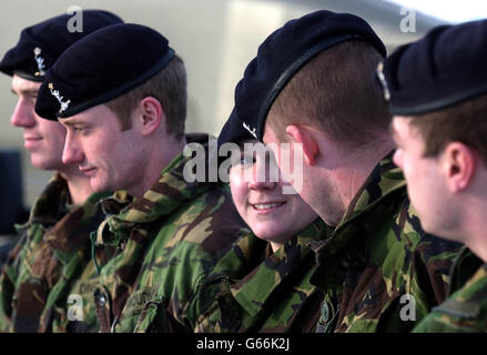 Preparazione MILITARE PER L'IRAQ Foto Stock